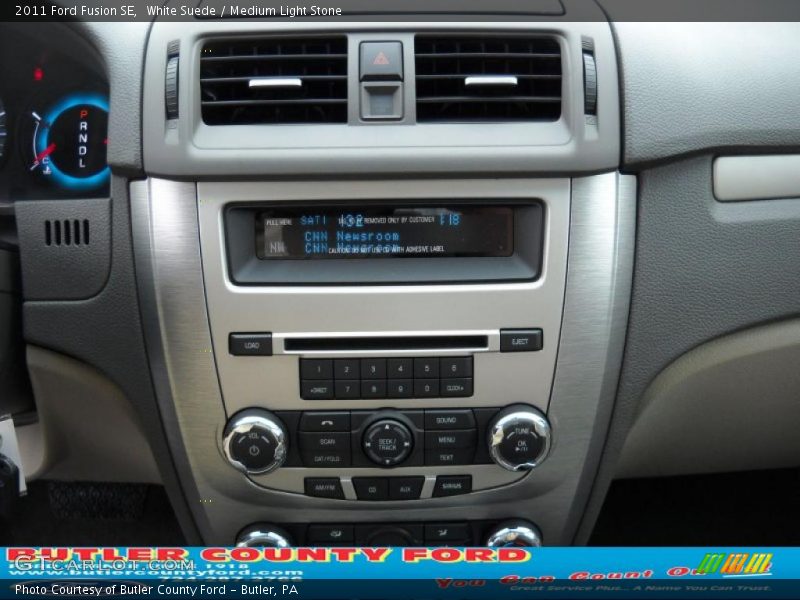 White Suede / Medium Light Stone 2011 Ford Fusion SE