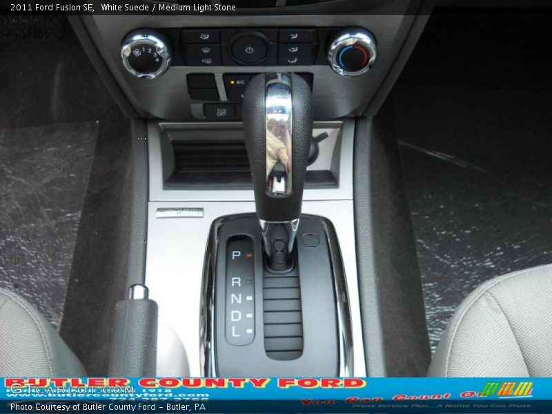 White Suede / Medium Light Stone 2011 Ford Fusion SE