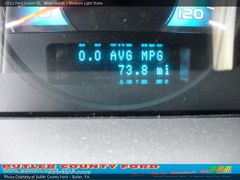 White Suede / Medium Light Stone 2011 Ford Fusion SE