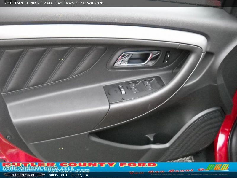 Red Candy / Charcoal Black 2011 Ford Taurus SEL AWD