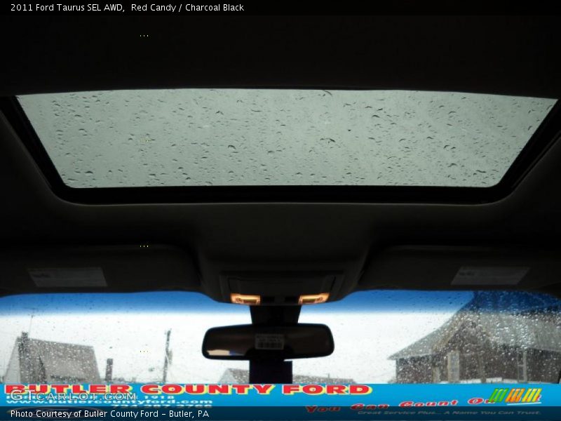 Red Candy / Charcoal Black 2011 Ford Taurus SEL AWD