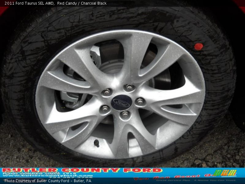 Red Candy / Charcoal Black 2011 Ford Taurus SEL AWD