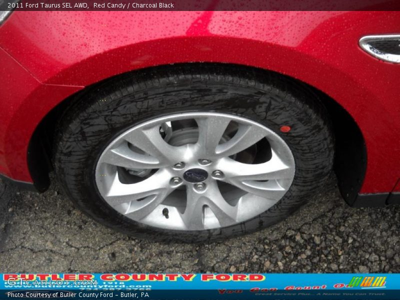 Red Candy / Charcoal Black 2011 Ford Taurus SEL AWD