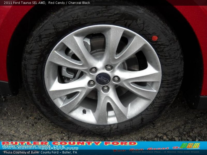 Red Candy / Charcoal Black 2011 Ford Taurus SEL AWD