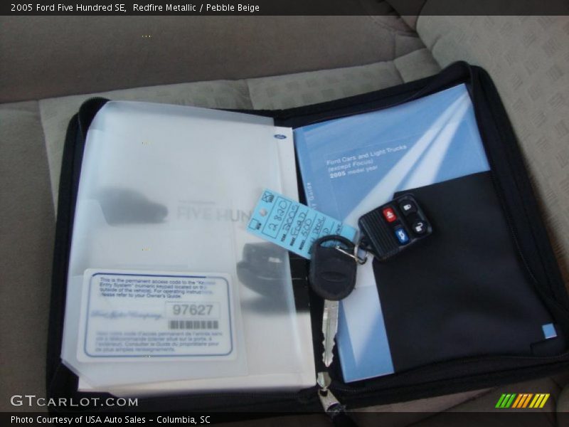 Redfire Metallic / Pebble Beige 2005 Ford Five Hundred SE