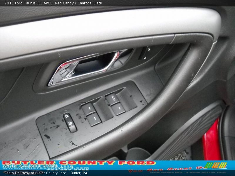 Red Candy / Charcoal Black 2011 Ford Taurus SEL AWD