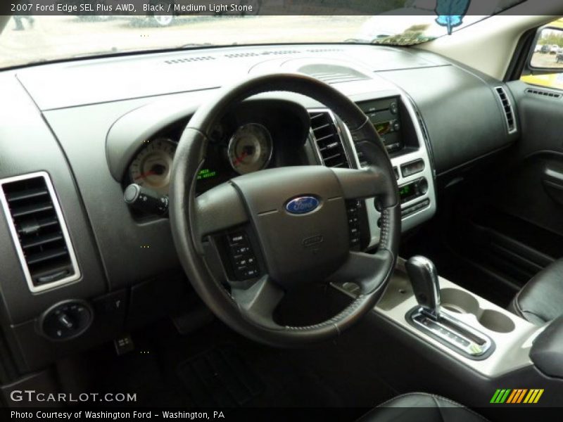 Black / Medium Light Stone 2007 Ford Edge SEL Plus AWD