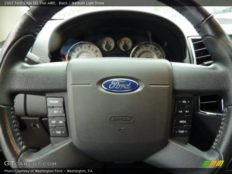 Black / Medium Light Stone 2007 Ford Edge SEL Plus AWD