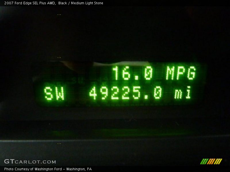 Black / Medium Light Stone 2007 Ford Edge SEL Plus AWD