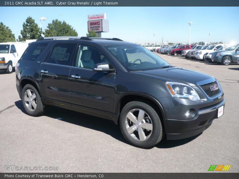 Cyber Gray Metallic / Light Titanium 2011 GMC Acadia SLT AWD