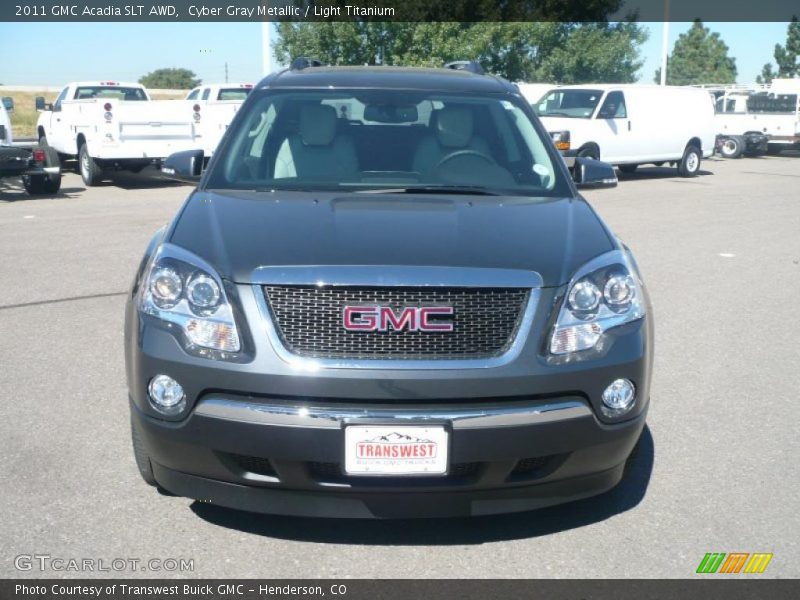 Cyber Gray Metallic / Light Titanium 2011 GMC Acadia SLT AWD