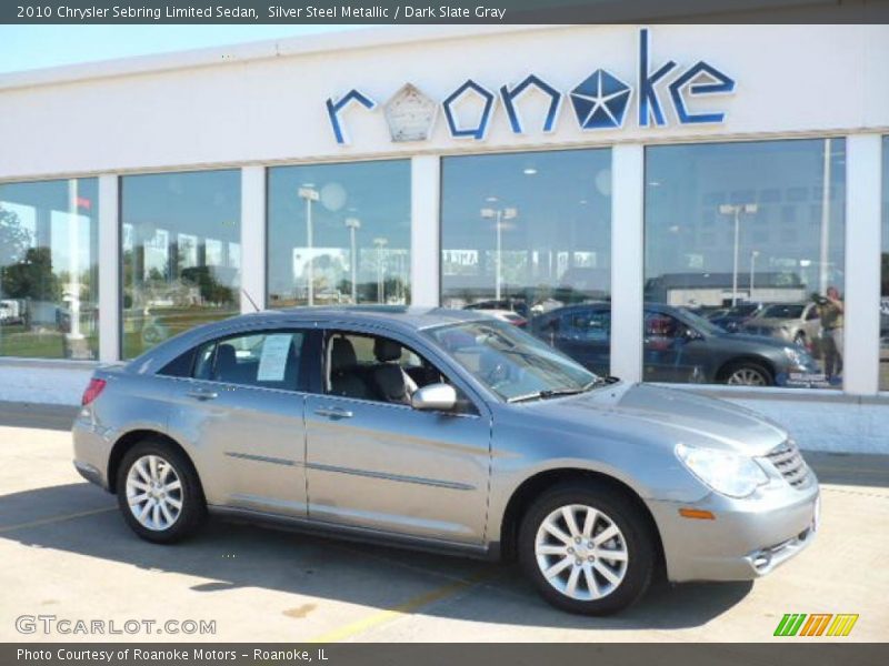Silver Steel Metallic / Dark Slate Gray 2010 Chrysler Sebring Limited Sedan