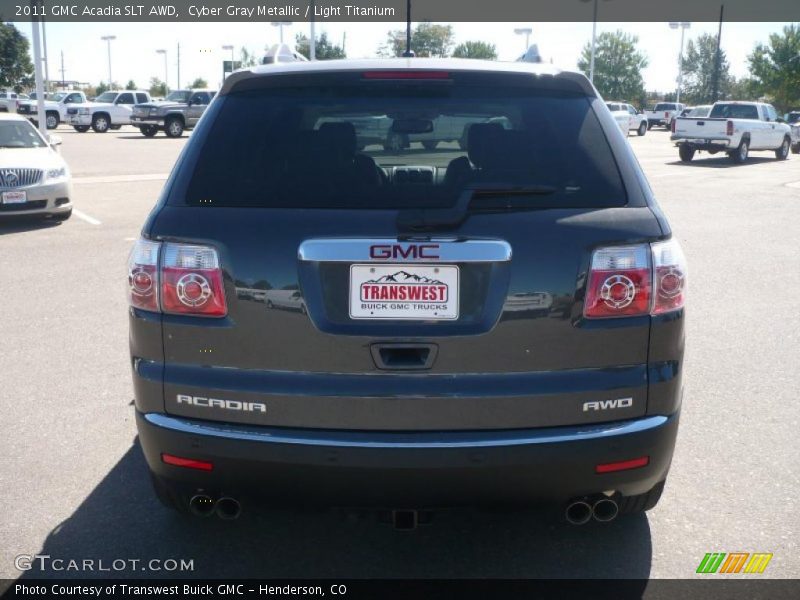 Cyber Gray Metallic / Light Titanium 2011 GMC Acadia SLT AWD