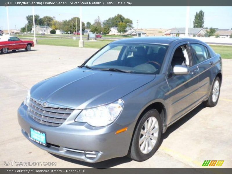 Silver Steel Metallic / Dark Slate Gray 2010 Chrysler Sebring Limited Sedan