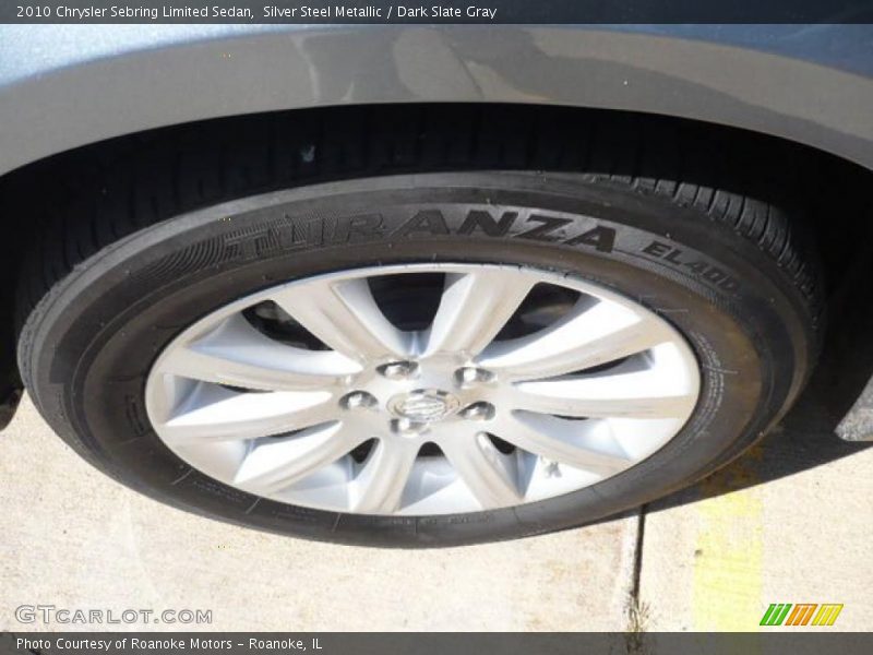Silver Steel Metallic / Dark Slate Gray 2010 Chrysler Sebring Limited Sedan