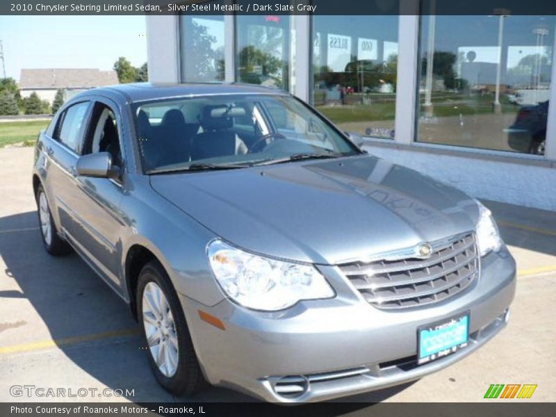 Silver Steel Metallic / Dark Slate Gray 2010 Chrysler Sebring Limited Sedan