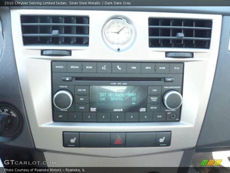 Silver Steel Metallic / Dark Slate Gray 2010 Chrysler Sebring Limited Sedan