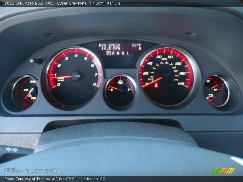 Cyber Gray Metallic / Light Titanium 2011 GMC Acadia SLT AWD