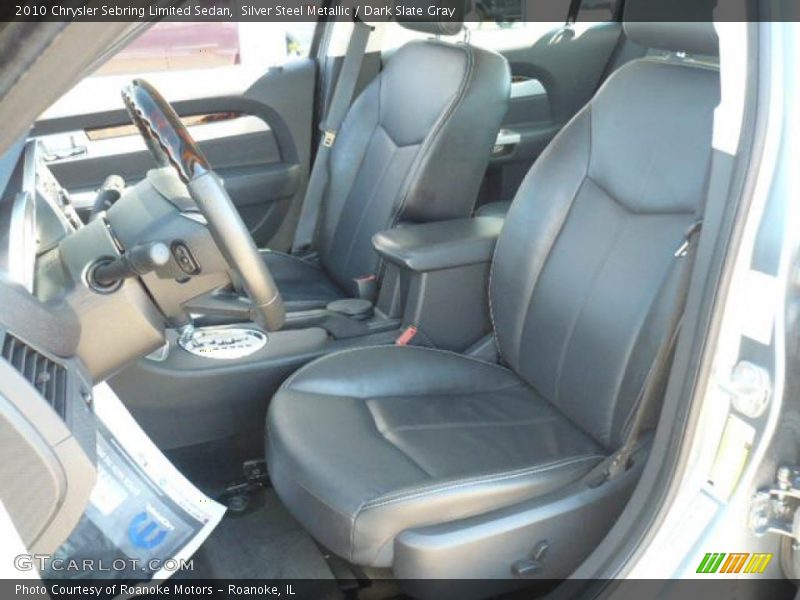Silver Steel Metallic / Dark Slate Gray 2010 Chrysler Sebring Limited Sedan