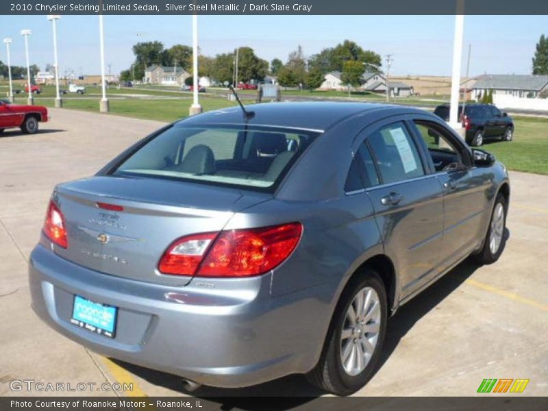 Silver Steel Metallic / Dark Slate Gray 2010 Chrysler Sebring Limited Sedan