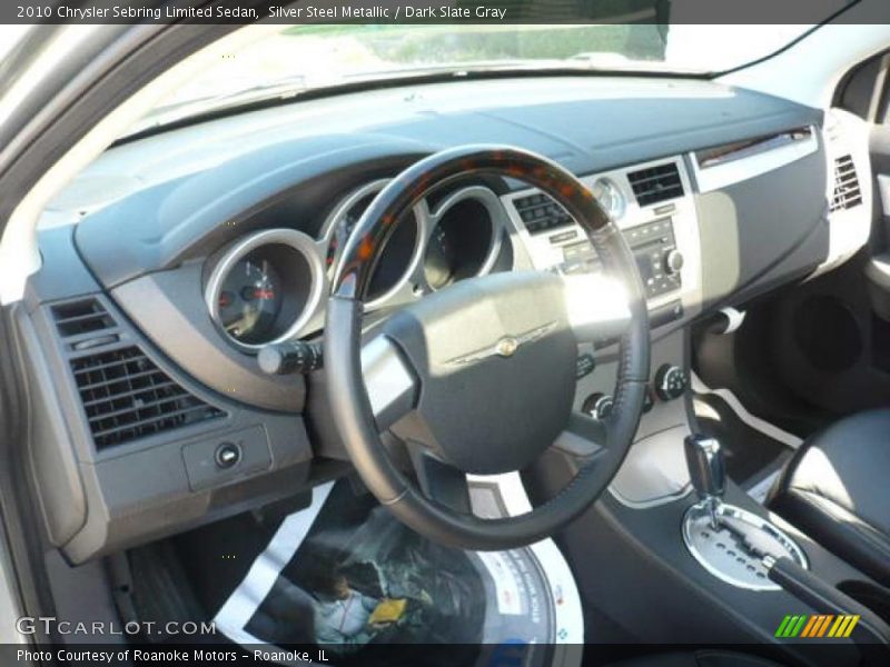 Silver Steel Metallic / Dark Slate Gray 2010 Chrysler Sebring Limited Sedan