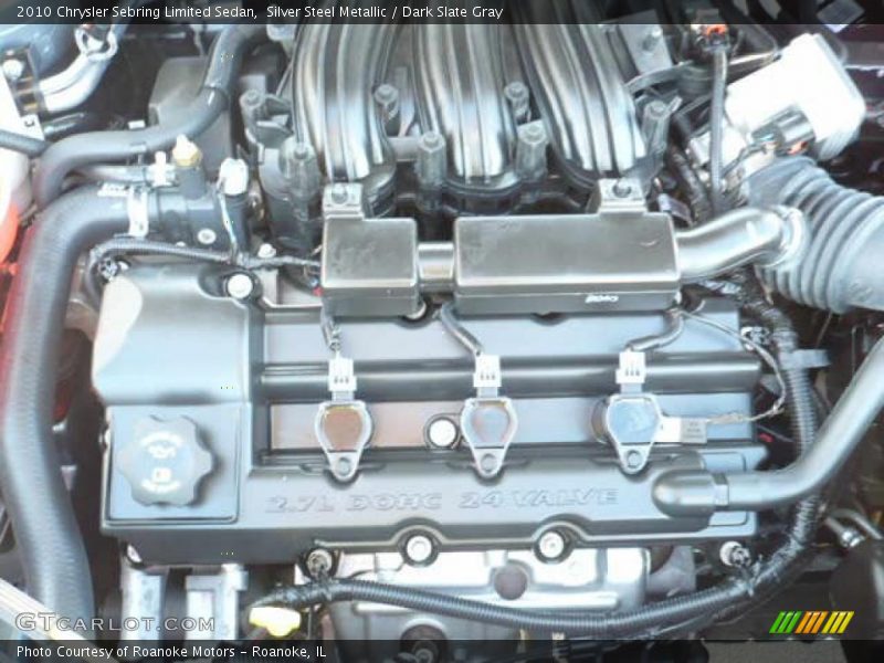 Silver Steel Metallic / Dark Slate Gray 2010 Chrysler Sebring Limited Sedan