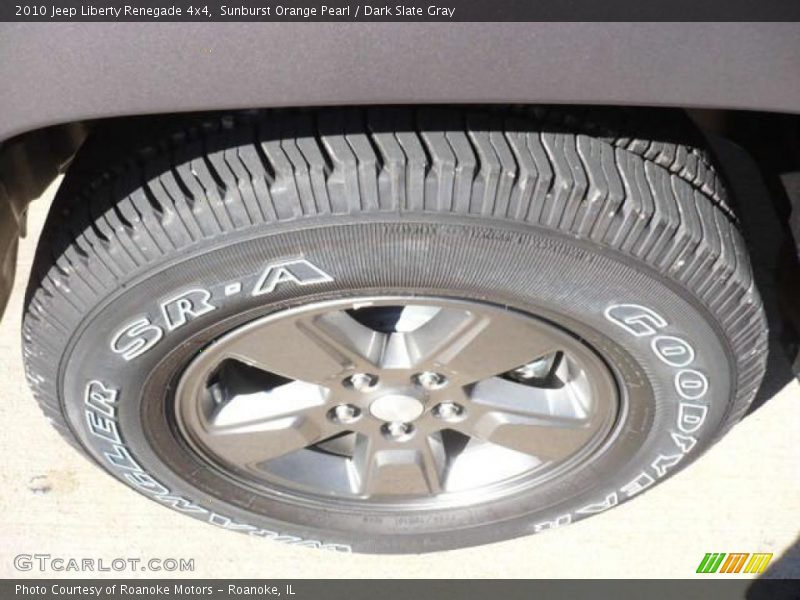 Sunburst Orange Pearl / Dark Slate Gray 2010 Jeep Liberty Renegade 4x4