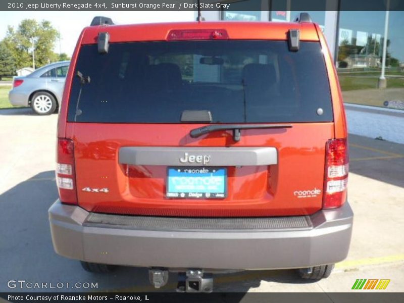 Sunburst Orange Pearl / Dark Slate Gray 2010 Jeep Liberty Renegade 4x4