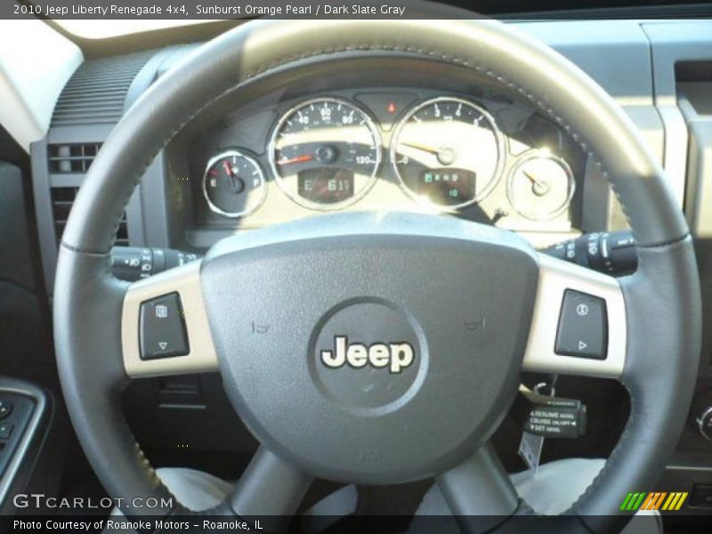 Sunburst Orange Pearl / Dark Slate Gray 2010 Jeep Liberty Renegade 4x4