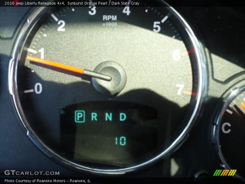 Sunburst Orange Pearl / Dark Slate Gray 2010 Jeep Liberty Renegade 4x4