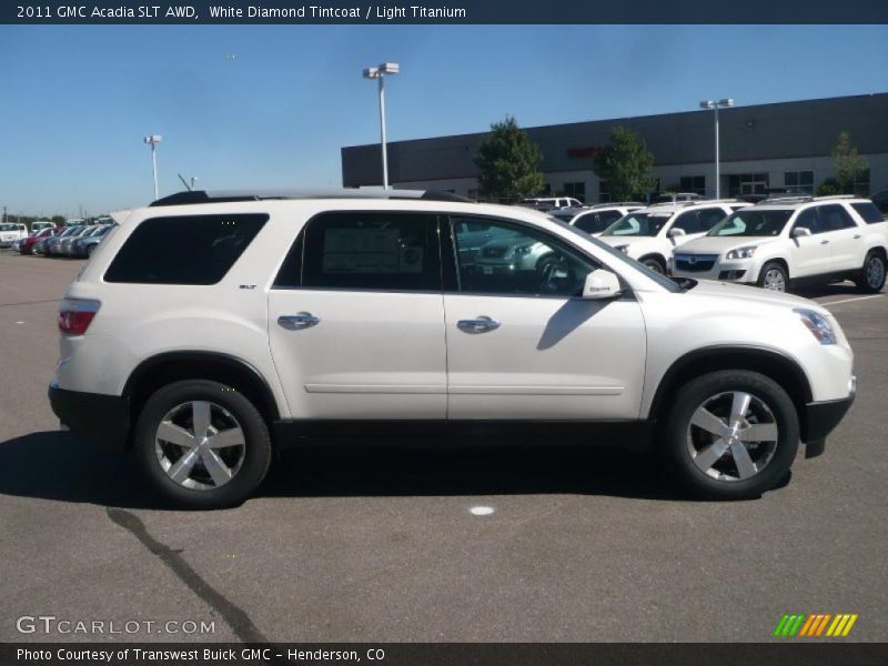 White Diamond Tintcoat / Light Titanium 2011 GMC Acadia SLT AWD