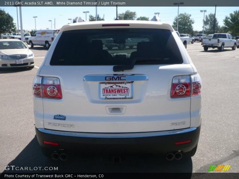 White Diamond Tintcoat / Light Titanium 2011 GMC Acadia SLT AWD