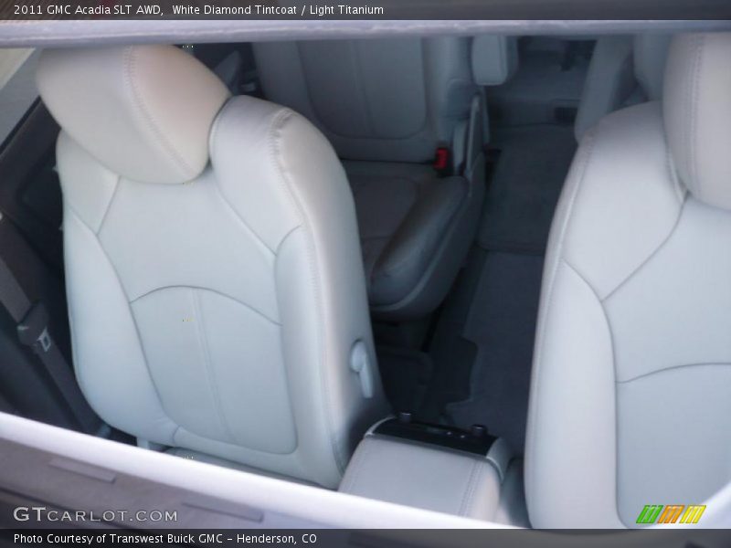 White Diamond Tintcoat / Light Titanium 2011 GMC Acadia SLT AWD