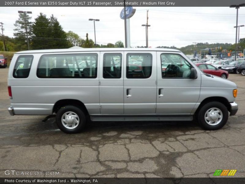 Silver Metallic / Medium Flint Grey 2007 Ford E Series Van E350 Super Duty XLT 15 Passenger