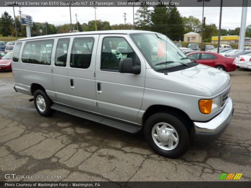 Silver Metallic / Medium Flint Grey 2007 Ford E Series Van E350 Super Duty XLT 15 Passenger