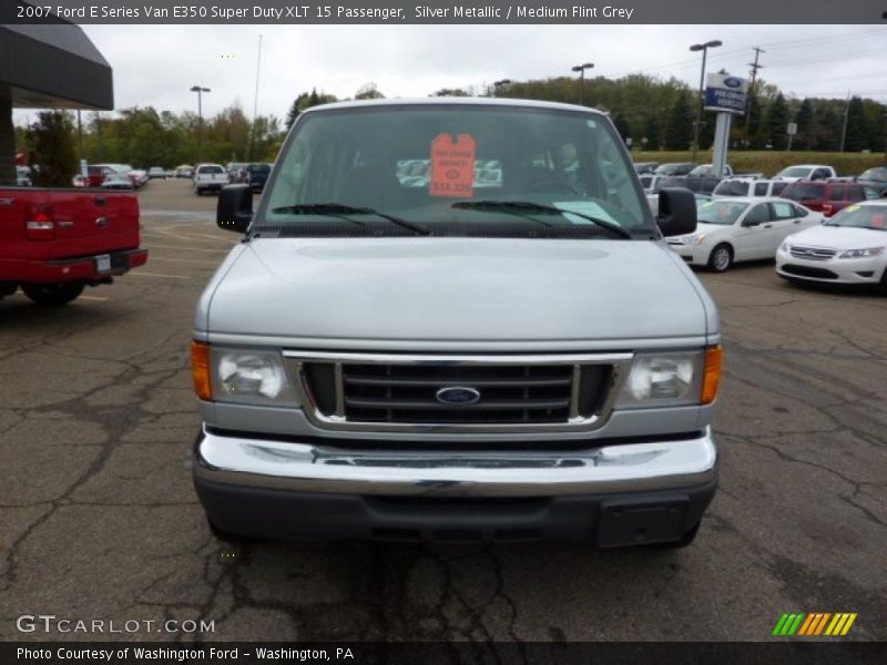 Silver Metallic / Medium Flint Grey 2007 Ford E Series Van E350 Super Duty XLT 15 Passenger