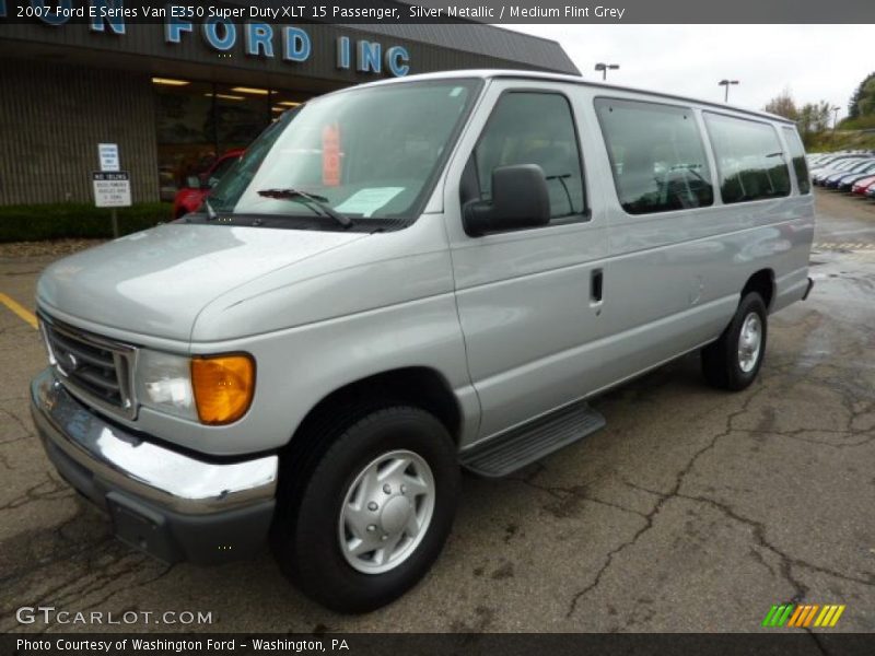 Silver Metallic / Medium Flint Grey 2007 Ford E Series Van E350 Super Duty XLT 15 Passenger