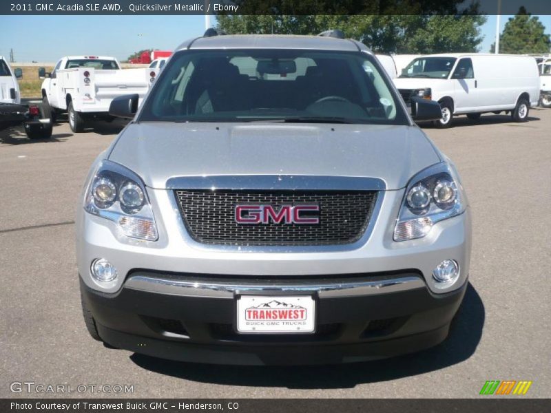 Quicksilver Metallic / Ebony 2011 GMC Acadia SLE AWD