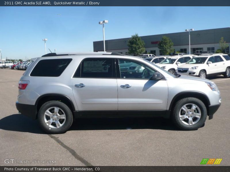 Quicksilver Metallic / Ebony 2011 GMC Acadia SLE AWD
