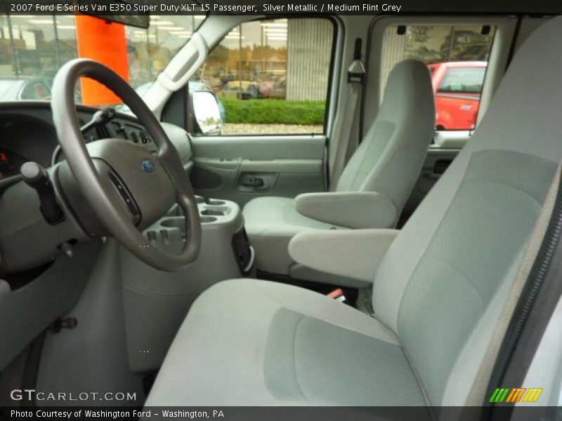 Silver Metallic / Medium Flint Grey 2007 Ford E Series Van E350 Super Duty XLT 15 Passenger