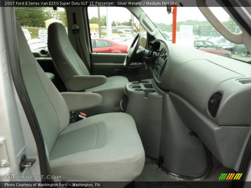 Silver Metallic / Medium Flint Grey 2007 Ford E Series Van E350 Super Duty XLT 15 Passenger