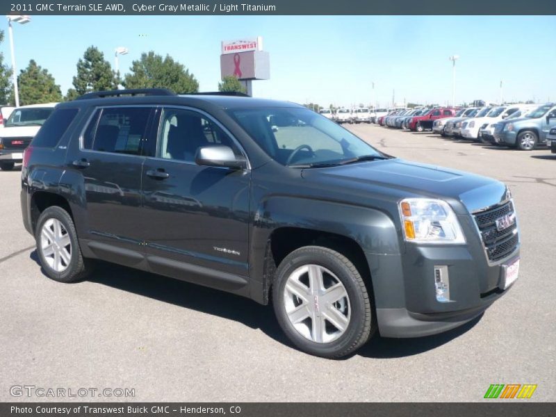 Cyber Gray Metallic / Light Titanium 2011 GMC Terrain SLE AWD