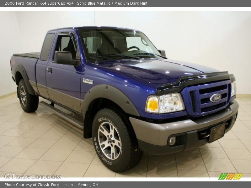 Sonic Blue Metallic / Medium Dark Flint 2006 Ford Ranger FX4 SuperCab 4x4
