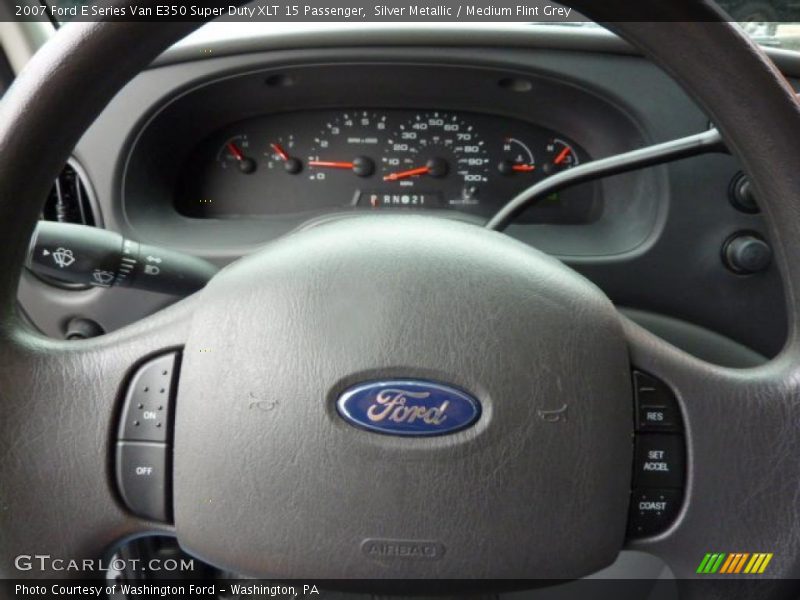 Silver Metallic / Medium Flint Grey 2007 Ford E Series Van E350 Super Duty XLT 15 Passenger
