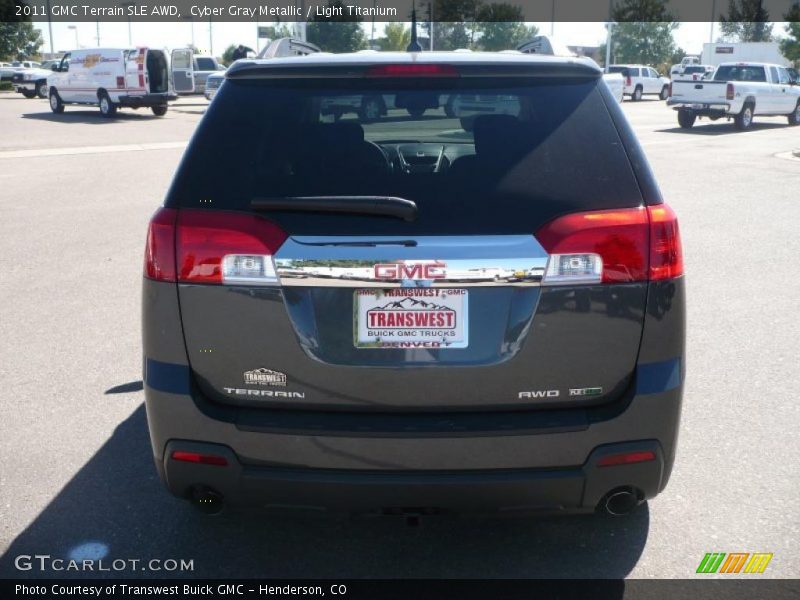 Cyber Gray Metallic / Light Titanium 2011 GMC Terrain SLE AWD