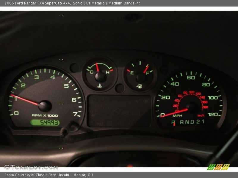 Sonic Blue Metallic / Medium Dark Flint 2006 Ford Ranger FX4 SuperCab 4x4