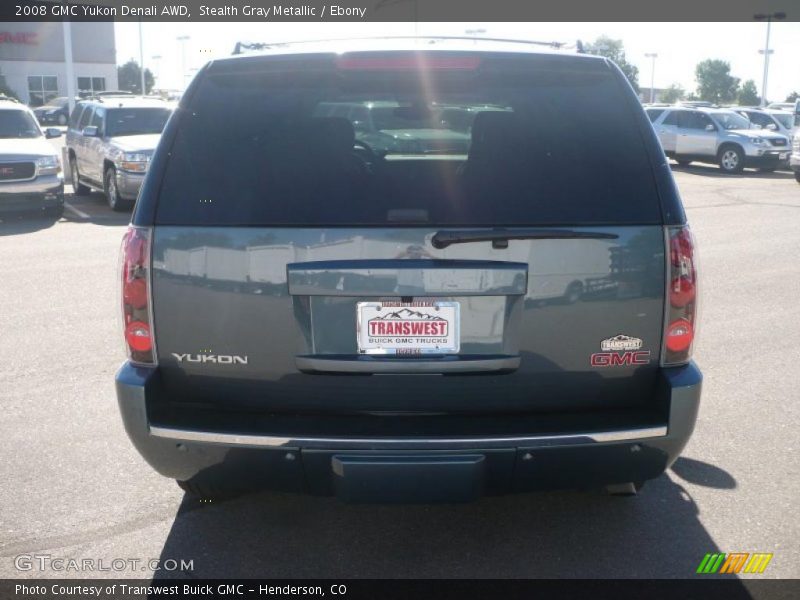 Stealth Gray Metallic / Ebony 2008 GMC Yukon Denali AWD