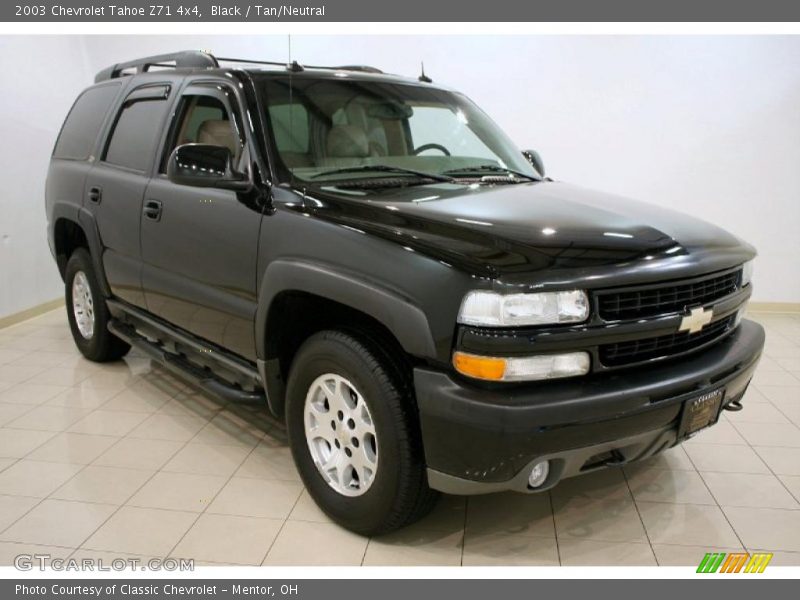 Black / Tan/Neutral 2003 Chevrolet Tahoe Z71 4x4