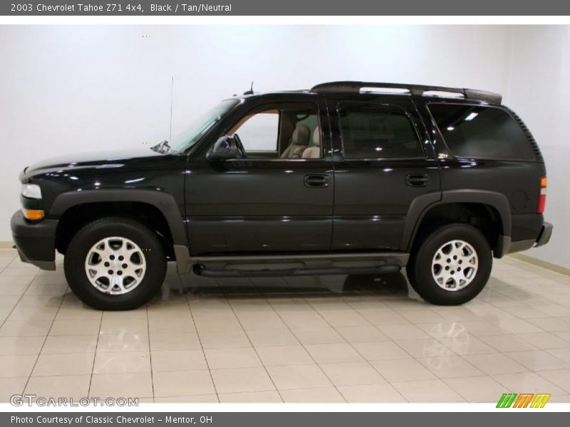 Black / Tan/Neutral 2003 Chevrolet Tahoe Z71 4x4