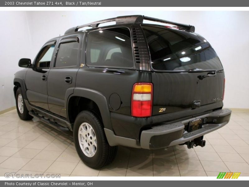 Black / Tan/Neutral 2003 Chevrolet Tahoe Z71 4x4